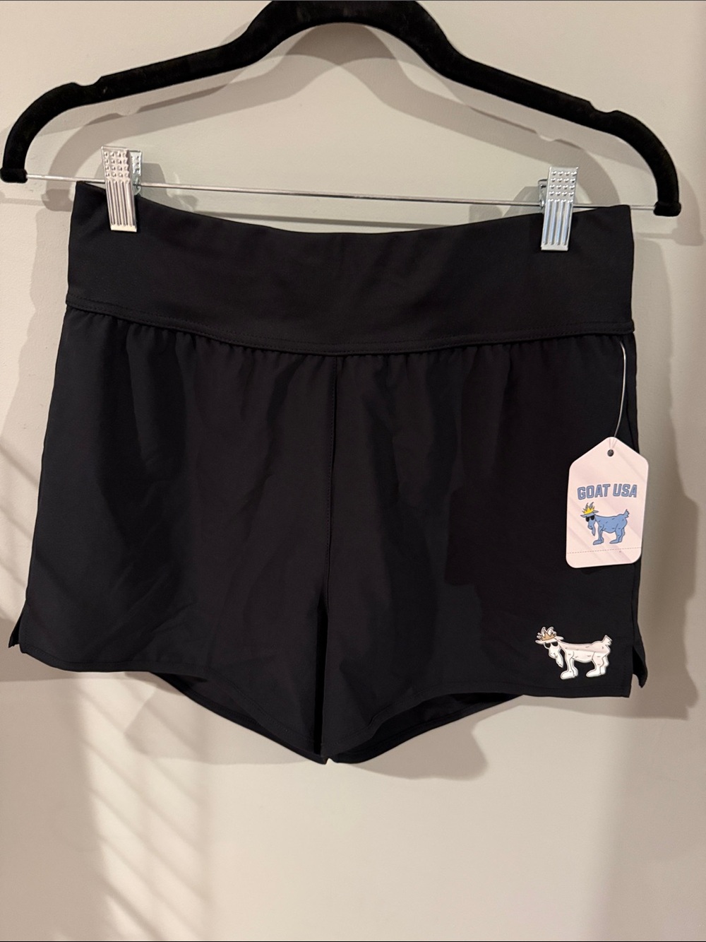 NWT Goat USA Women’s Black Athletic Running Shorts Size Small